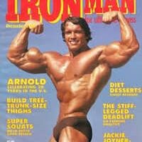 Arnold Schwarzenegger on the cover of Iron Man Magazine